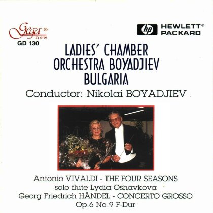 Ladies' Chamber Orchestra Boyadjiev Bulgaria, Antonio Vivaldi (1678-1741), Georg Friedrich Händel (1685-1759), Nikolai Boyadjiev & Lydia Oshavkova - 4 Seasons, Concerto Grosso op.6