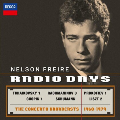 Nelson Freire, Frédéric Chopin (1810-1849), Sergej Rachmaninoff (1873-1943), Robert Schumann (1810-1856), Serge Prokofieff (1891-1953), … - Radio Days - Concerto Broadcasts 1968-1979 (2 CDs)