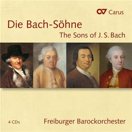 Bach Söhne, Wilhelm Friedemann Bach (1710 - 1784), Carl Philipp Emanuel Bach (1714-1788), Johann Christian Bach (1735-1782), Johann Christoph Friedrich Bach (1732 - 1795), … - Bach Söhne - Sons Of Bach (4 CDs)