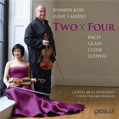Johann Sebastian Bach (1685-1750), Philip Glass (*1937), Anna Clyne, David Ludwig (*1974), Vinay Parameswaran, … - Two X Four
