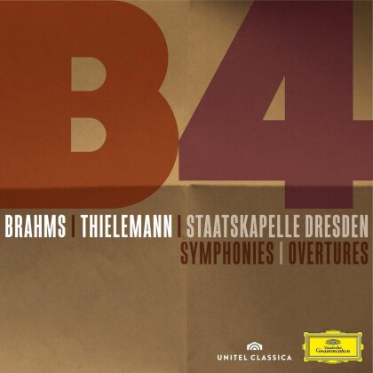 Johannes Brahms (1833-1897), Christian Thielemann, Lisa Batiashvili & Maurizio Pollini - B4 - Symphonies / Overtures / Violin & Piano Concertos (3 CDs + DVD)