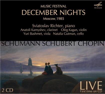 Robert Schumann (1810-1856), Franz Schubert (1797-1828), Frédéric Chopin (1810-1849), Anatoly Kamyshev, … - December Nights (2 CDs)