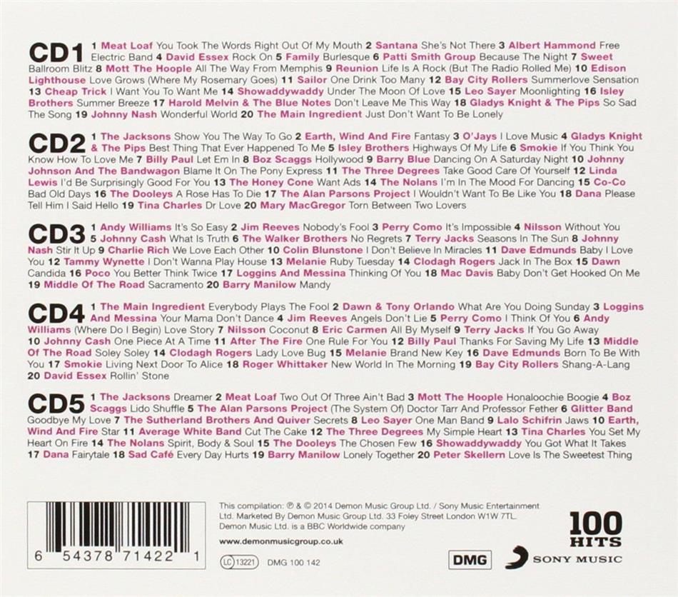 100 Hits - Supreme 70s (5 CDs) - CeDe.com