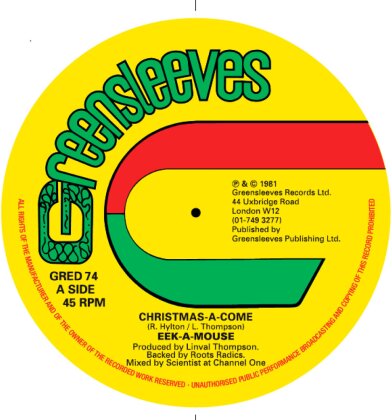 Eek-A-Mouse - Christmas-A-Come - 7 Inch, Limited White Vinyl (Colored, 7" Single)