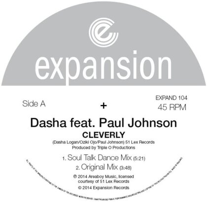 Dasha feat. Paul Johnson - Cleverly (12" Maxi)