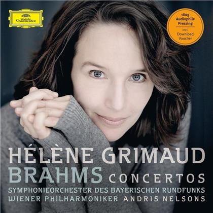 Hélène Grimaud & Johannes Brahms (1833-1897) - Piano Concertos 1 & 2 (2 LPs)