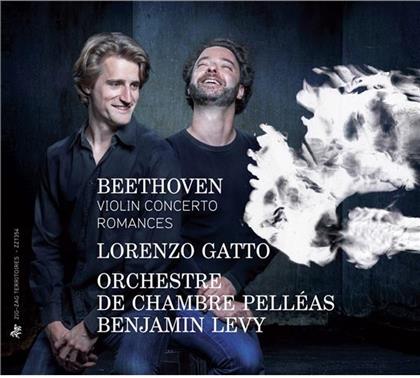 Ludwig van Beethoven (1770-1827), Benjamin Levy, Lorenzo Gatto & Orchestre de Chambre Pelléas - Violin Concerto, Romances