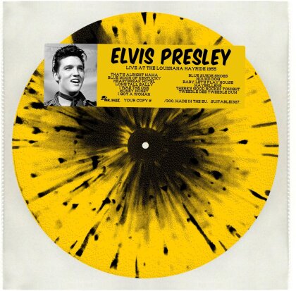 Elvis Presley - Live At The Louisiana Hayride 1955 - Yellow Splatter Colored Vinyl (Colored, LP)