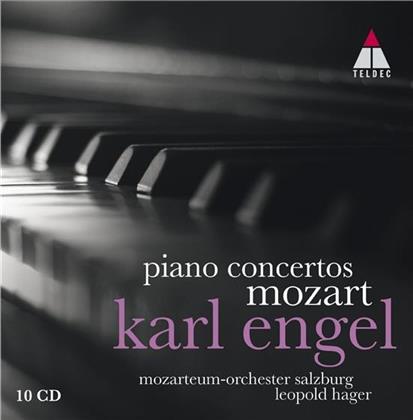 Wolfgang Amadeus Mozart (1756-1791), Leopold Hager, Karl Engel, Till Engel & Mozarteum Orchester Salzburg - Piano Concertos No.1-27 (10 CDs)