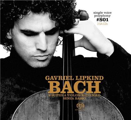 Johann Sebastian Bach (1685-1750) & Gavriel Lipkind - 6 Cellosuiten (Édition Limitée, 3 SACDs)