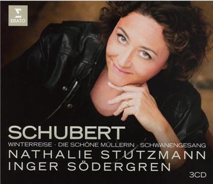 Franz Schubert (1797-1828), Nathalie Stutzmann & Inger Södergren - Schöne Müllerin / Winterreise / Schwanengesang (3 CDs)