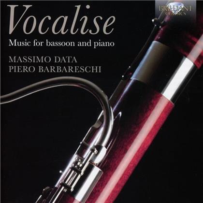 Robert Schumann (1810-1856), Alessandro Longo, Sergej Rachmaninoff (1873-1943), Astor Piazzolla (1921-1992), … - Vocalise: Werke Fagott+Klavier