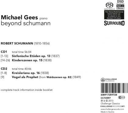 Michael Gees & Robert Schumann (1810-1856) - Beyond Schumann (2 CDs)