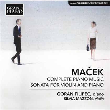 Goran Filipec, Mazzon & Ivo Macek - Klavierwerke / Violinsonate