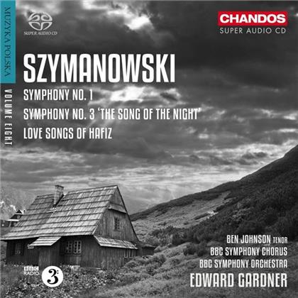 Karol Szymanowski (1882-1937), Edward Gardner, Ben Johnson, BBC Symphony Orchestra & BBC Symphony Chorus - Sinfonien 1+3 / Love Songs Hafiz (SACD)