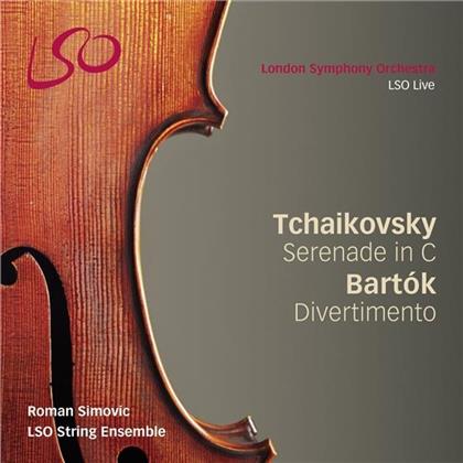 Peter Iljitsch Tschaikowsky (1840-1893), Béla Bartók (1881-1945), Roman Simovic & The London Symphony Orchestra - Serenade / Divertimento Streicher (SACD)