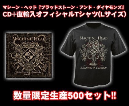 Machine Head - Bloodstone & Diamonds - Limited Edition, T-Shirt Size L (Japan Edition)