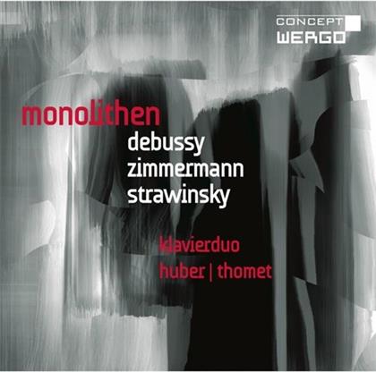 Huber, Thomet, Claude Debussy (1862-1918), Zimmermann & Igor Strawinsky (1882-1971) - Monolithen