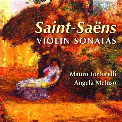 Camille Saint-Saëns (1835-1921), Mauro Tortorelli & Angela Meluso - Violinsonaten 1 & 2, Triptyque op.136