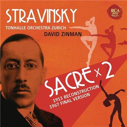Igor Strawinsky (1882-1971), David Zinman & Tonhalle Orchester Zürich - Le Sacre Du Printemps x 2 - Versions: 1913 Reconstruction & 1967 Final Version (2 CDs)