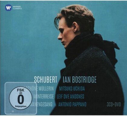 Ian Bostridge, Mitsuko Uchida, Leif Ove Andsnes, Sir Antonio Pappano & Franz Schubert (1797-1828) - Schöne Müllerin / Winterreise / Schwanengesang (3 CDs + DVD)