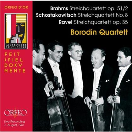 Borodin Quartet, Johannes Brahms (1833-1897), Dimitri Schostakowitsch (1906-1975) & Maurice Ravel (1875-1937) - Streichquartette