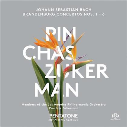 Johann Sebastian Bach (1685-1750), Pinchas Zukerman & Los Angeles Philharmonic Orchestra - Brandenburg Concertos Nos. 1-6 (2 SACDs)