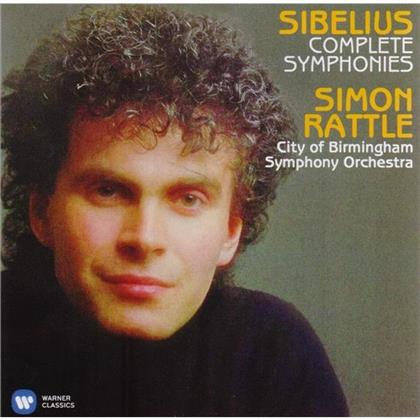 Jean Sibelius (1865-1957), Sir Simon Rattle & City of Birmingham Symphony Orchestra - Sibelius:Sämtliche Sinfonien (4 CDs)