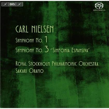 Carl August Nielsen (1865-1931), Sakari Oramo & Royal Stockholm Philharmonic Orchestra - Sinfonien 1+3 (SACD)