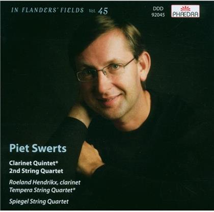 Tempera Quartet, Spiegel String Quartet, Piet Swerts & Roeland Hendrikx - Quartett Nr2, Quintett Fuer Klarinette "