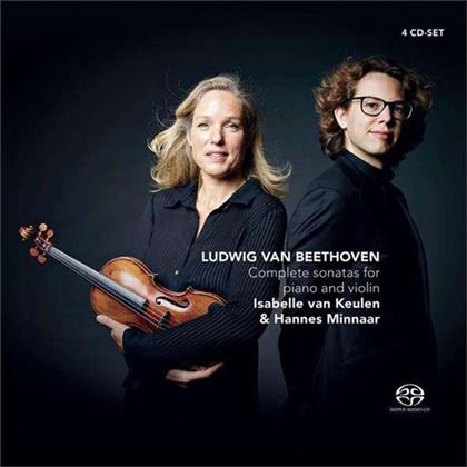 Ludwig van Beethoven (1770-1827), Isabelle van Keulen & Hannes Minnaar - Complete Sonatas For Piano And Violin (4 SACDs)