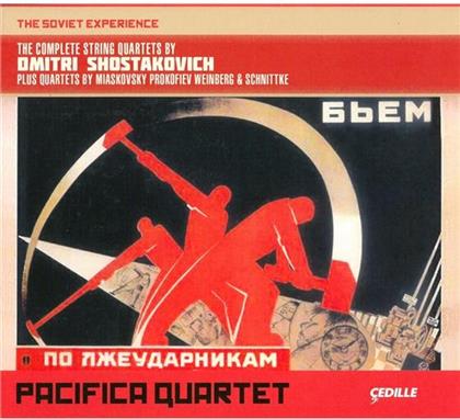 Pacifica Quartet, Dimitri Schostakowitsch (1906-1975), Alfred Schnittke (1934-1998), Serge Prokofieff (1891-1953), … - Sämtliche Streichquartette (8 CDs)