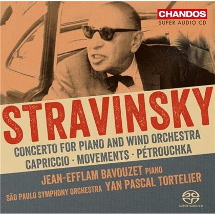 Igor Strawinsky (1882-1971), Yan Pascal Tortelier, Jean-Efflam Bavouzet & São Paulo Symphony Orchestra - Works For Piano And Orchestra (Hybrid SACD)