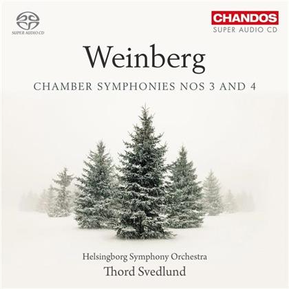 Mieczyslaw Weinberg (1919-1996), Thord Svedlund & Helsingborg Symphony Orchestra - Chamber Symphonies No. 3+4 (SACD)