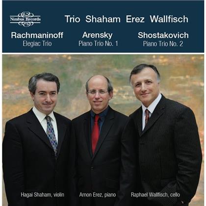 Trio Shaham Erez Wallfisch, Sergej Rachmaninoff (1873-1943), Anton Stepanovich Arensky (1861-1906) & Modest Mussorgsky (1839-1881) - Elegiac Trio, Piano Trio No. 1, Piano Trio No. 2