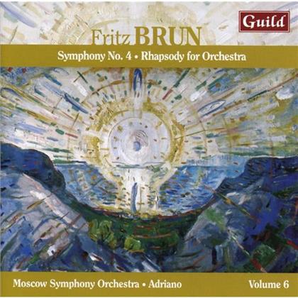 Fritz Brun, Adriano & Moscow Symphony Orchestra - Symphony No.4 & Rhapsody For Orchestra