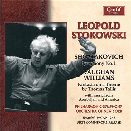 Dimitri Schostakowitsch (1906-1975), Ralph Vaughan Williams (1872-1958), Leopold Stokowski & Philharmonic Symphony Orchestra of New York - Symphony No. 1 / Fantasia On A Theme By Thomas Tallis - Recorded 160 & 1962 - First Commercial Release