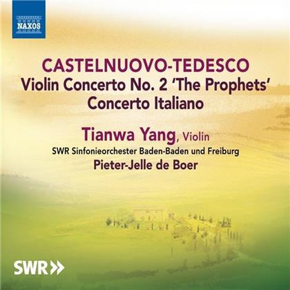 Mario Castelnuovo-Tedesco (1895-1968), De Boer Pieter Jelle, Tianwa Yang & SWR Sinfonieorchester Baden Baden & Freiburg - Violin Con.No.2"The Prophets"