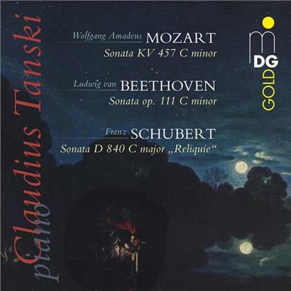 Wolfgang Amadeus Mozart (1756-1791), Ludwig van Beethoven (1770-1827), Franz Schubert (1797-1828) & Claudius Tanski - Sonata KV 457 c minor, Sonata op. 111 c minor, Sonata D 840 major Reliquie (Hybrid SACD)