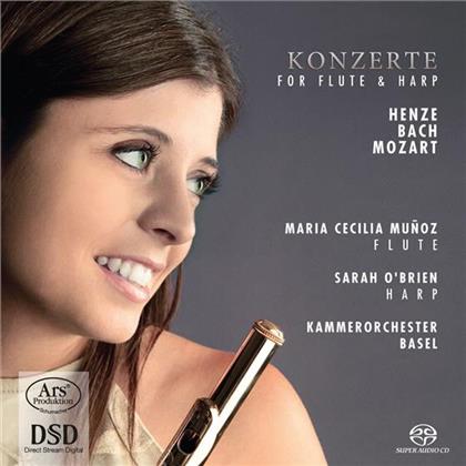 Hans Werner Henze (1926-2012), Carl Philipp Emanuel Bach (1714-1788), Wolfgang Amadeus Mozart (1756-1791), Maria Cecilia Munoz, … - Konzerte: For Flute & Harp (Hybrid SACD)