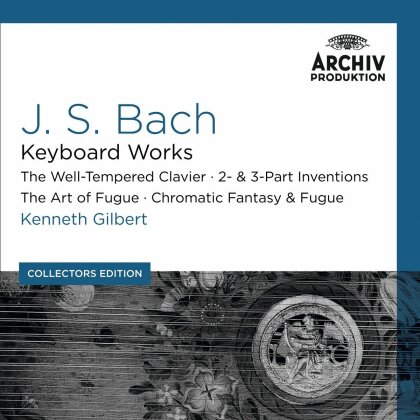 Johann Sebastian Bach (1685-1750) & Kenneth Gilbert - Keyboard Works - Well-Tempered Clavier/ 2&3- Part Inventions / Art Of Fugue / Chromatic Fantasy & Fugue (10 CDs)