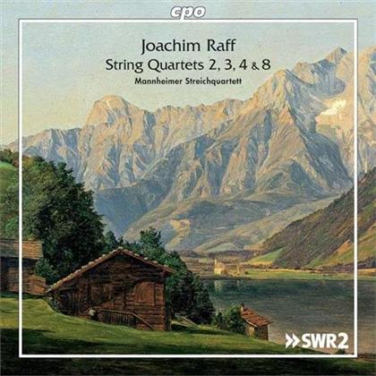 Mannheimer Streichquartett & Joseph Joachim Raff (1822-1882) - String Quartets 2, 3, 4 & 8 (2 CDs)