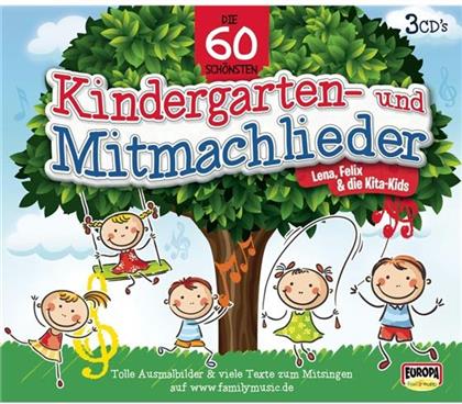 Lena, Felix Fröhlich & Kita-Kinder - 60 Schönsten Kindergartenlieder (3 CDs)