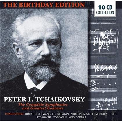 Sir Yehudi Menuhin, Sir Georg Solti, Arturo Toscanini, Leopold Stokowski, … - Complete Symphonies And Greatest Concerts (Birthday Edition, 10 CD)
