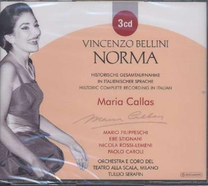 Coro e Orchestra del Teatro alla Scala di Milano, Vincenzo Bellini (1801-1835), Tullio Serafin, Maria Callas, Ebe Stignani, … - Norma - 1954 (3 CDs)