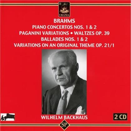 Johannes Brahms (1833-1897), Sir Adrian Boult, Wilhelm Backhaus & BBC Symphony Orchestra - Ballade Op10/1-2, Konzert Fuer Klavier N (2 CDs)