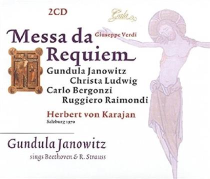 Gundula Janowitz, Christa Ludwig, Carlo Bergonzi, Ruggero Raimondi, … - Messa da Requiem / Ah Perfido Op65 / Rosenkavalie - Salzburg 1970 (2 CDs)