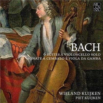 Johann Sebastian Bach (1685-1750), Wieland Kuijken & Piet Kuijken - 6 Suites A Violoncello Solo (3 CDs)