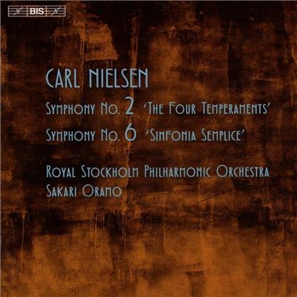 Carl August Nielsen (1865-1931), Sakari Oramo & Royal Stockholm Philharmonic Orchestra - Sinfonien 2 + 6 (SACD)