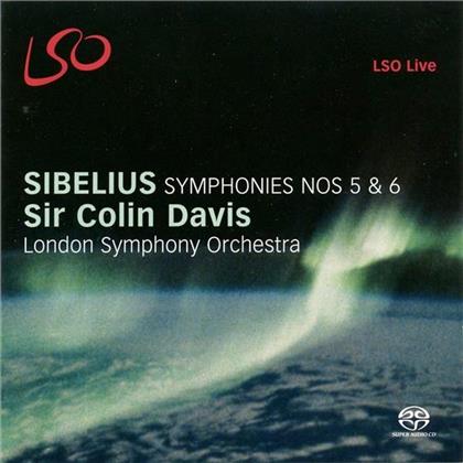 Sir Colin Davis, Jean Sibelius (1865-1957) & The London Symphony Orchestra - Sinfonien 5 & 6 (Hybrid SACD)